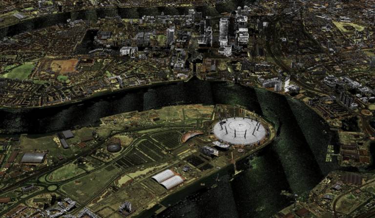 Bird's eye view of buildings