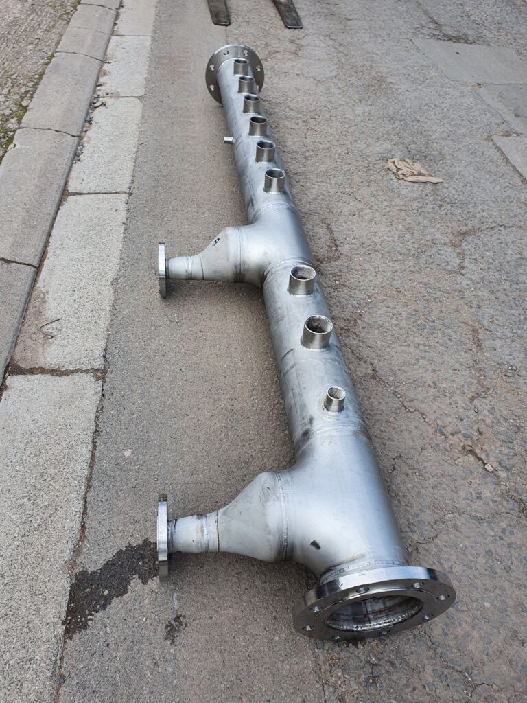F shape pipe upside down